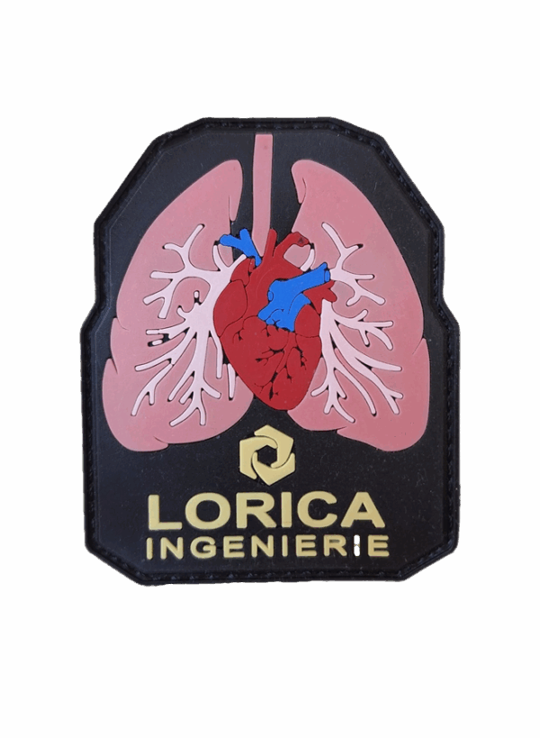 patch v3 bravo cœur poumon patch,pvc,plaque balistique,velcro